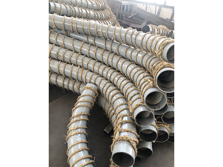 安徽平山电厂内衬陶瓷片耐磨弯头
